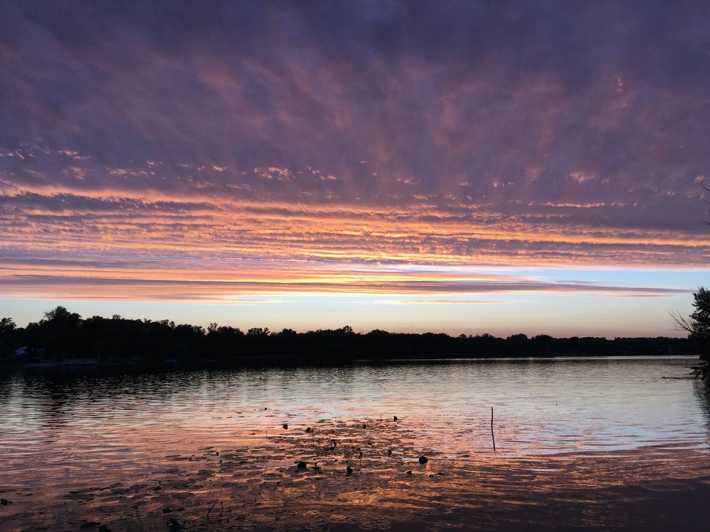 river sunset