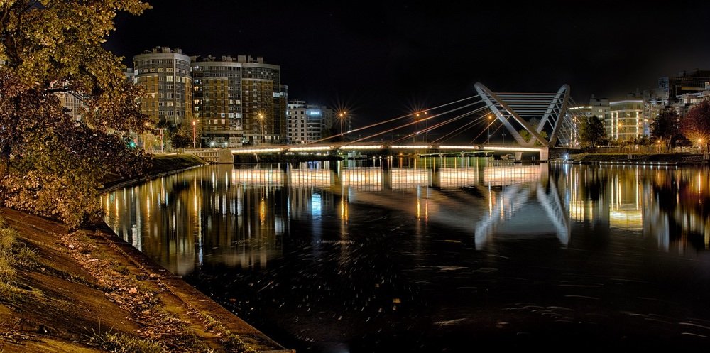 Вечерний Санкт-Петербург. Лазаревский мост.