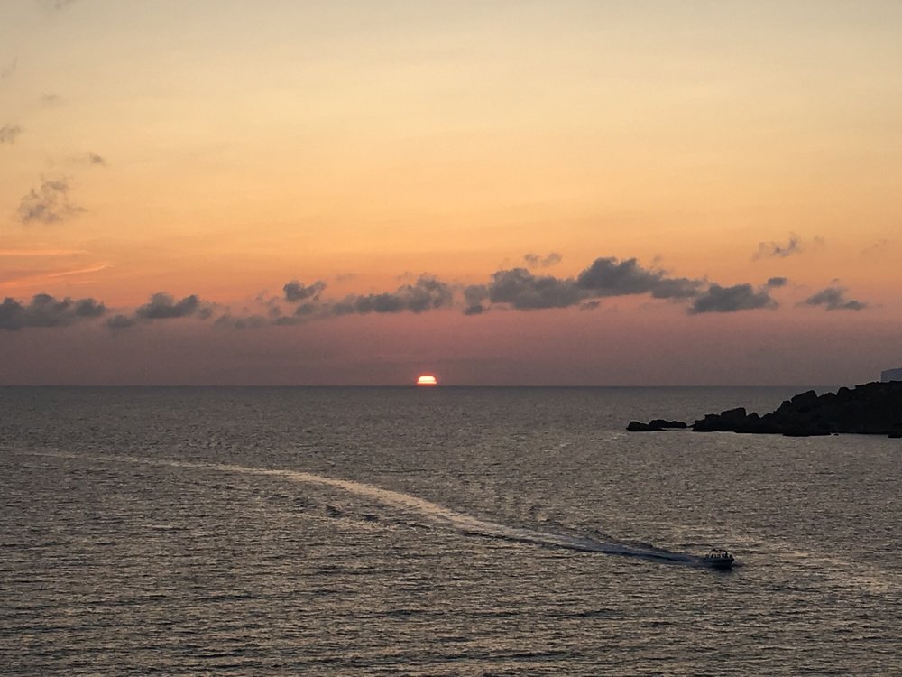 sunset at Golden Bay