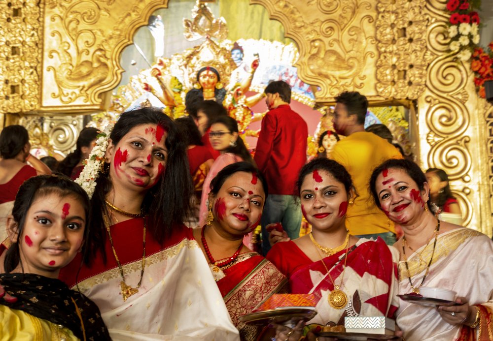 Red Lady Brigade with Goddess of Power