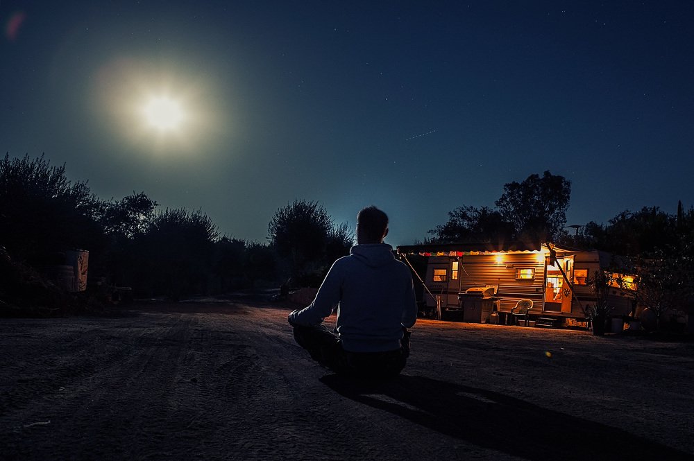 South California Full Moon Night