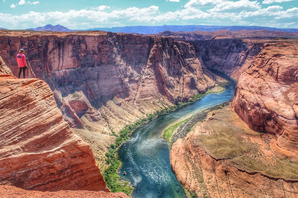 Admiring the Horseshoe Bend