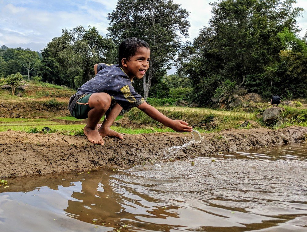 Children at agriculture