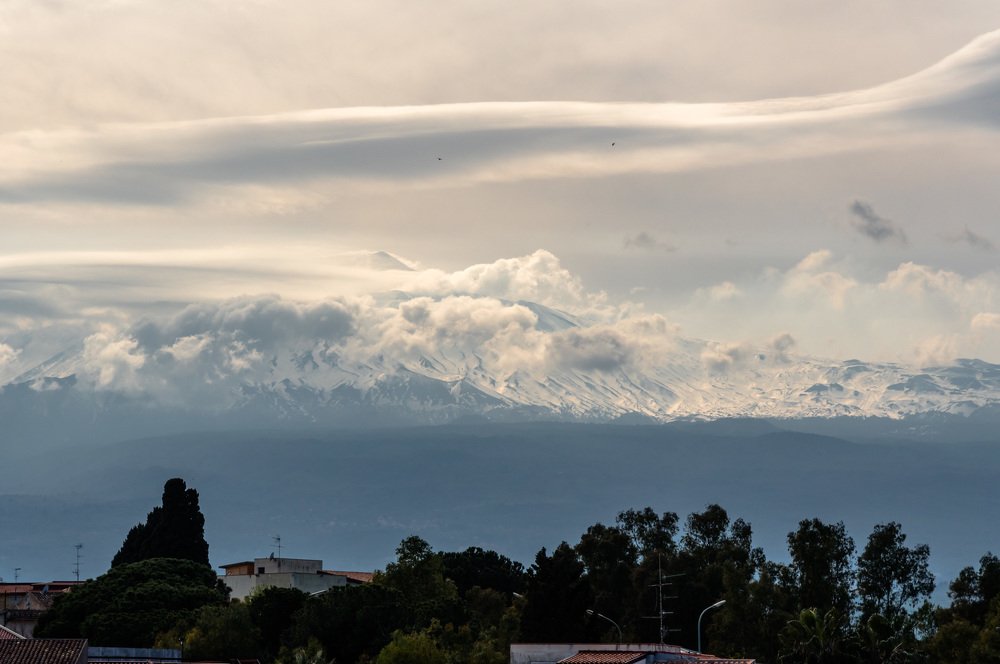 Этна в облаках