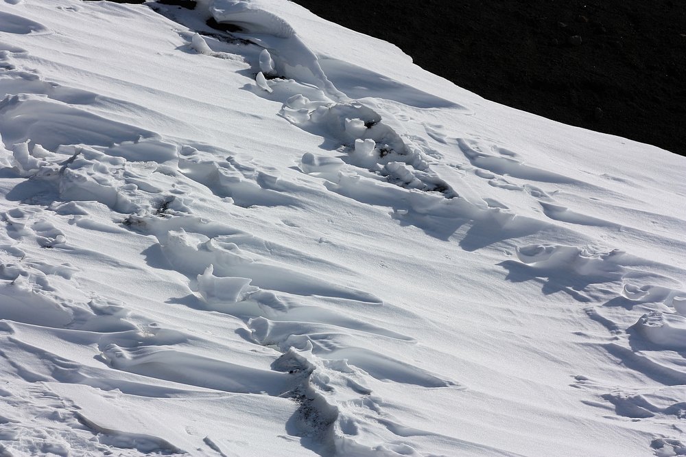 Снег в горах