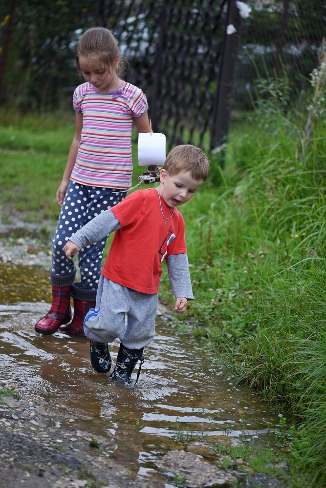 После дождичка