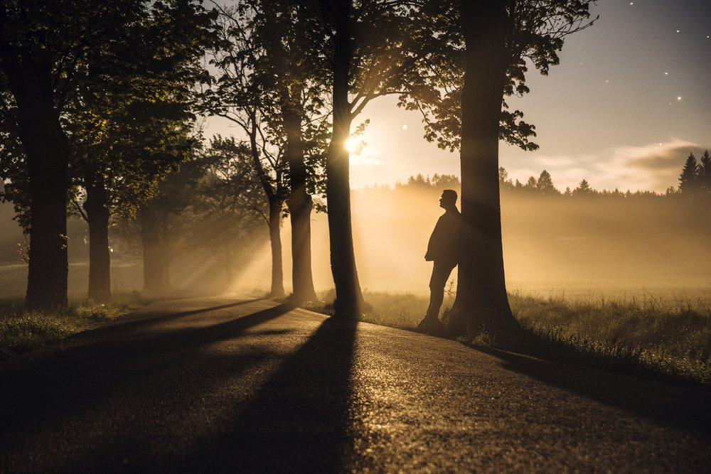 The rising Moon and Jupiter