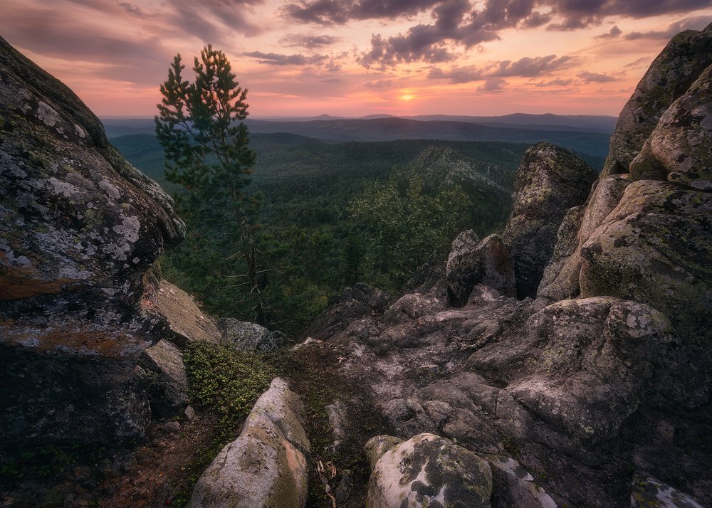 Закат на Южном Урале
