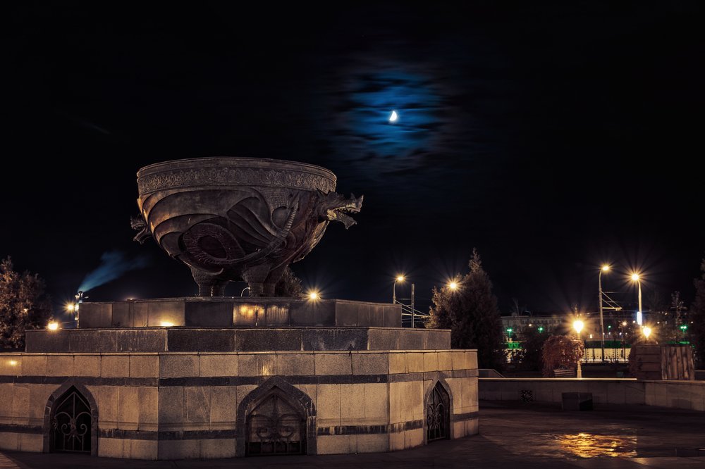 Фонтан "Казан" в парке Тысячелетия