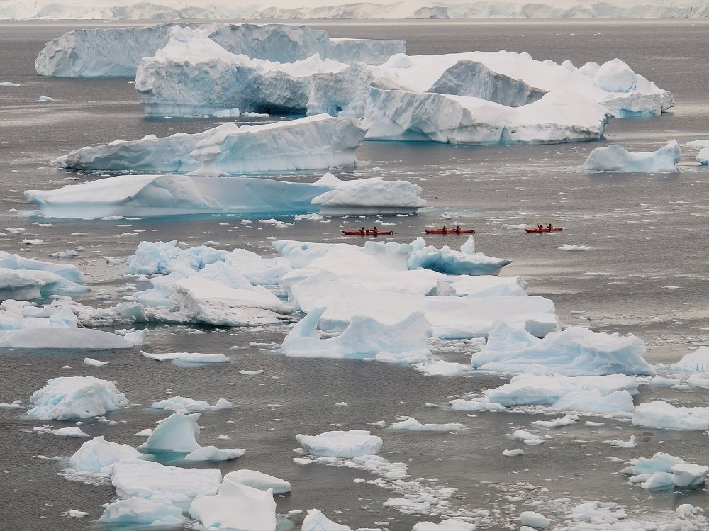 Antarctica - motherland of authentic white colour