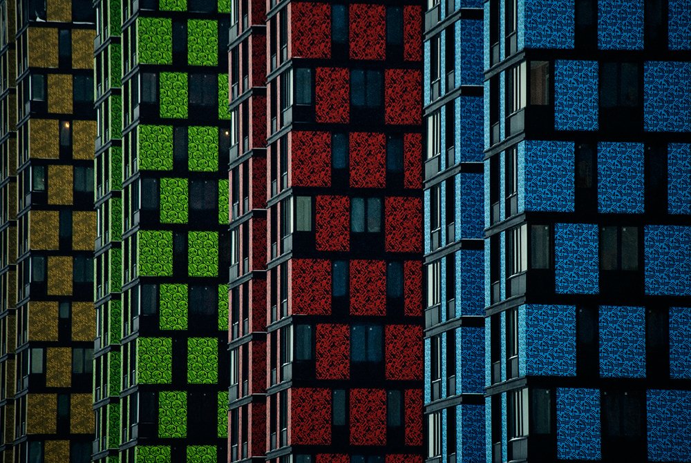 Разноцветные домики