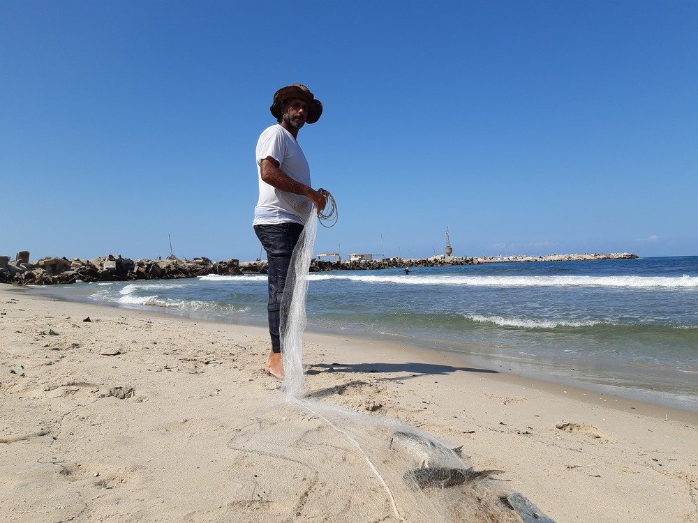 Gaza fishermen come out every morning with abundant nets from various fishing. But that living is fraught with danger and oppression.
