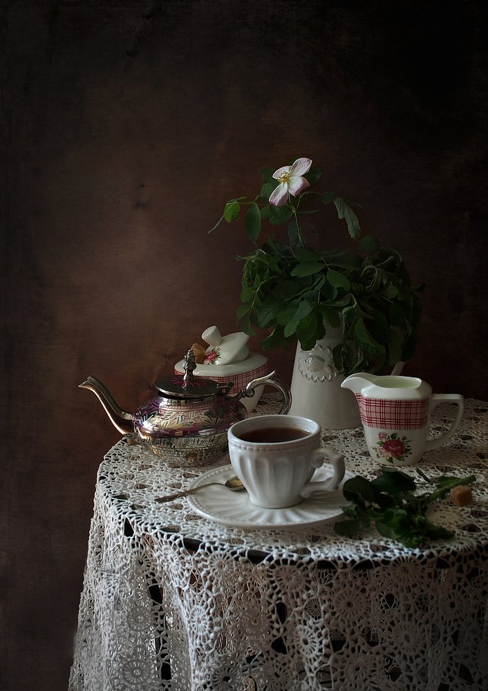 Вечернее чаепитие.