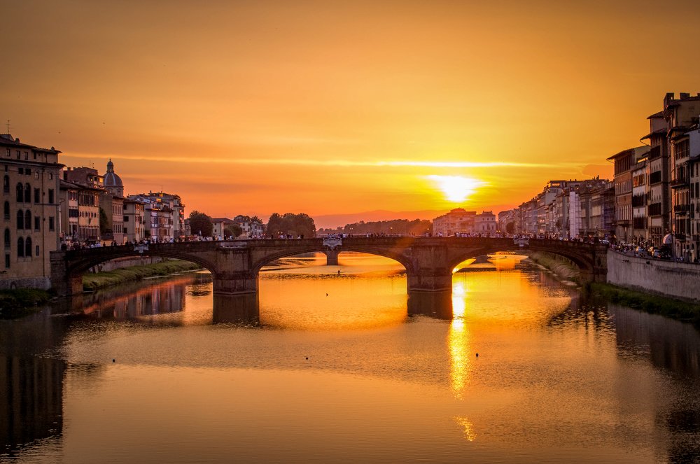 Golden hour in Florence, Italy