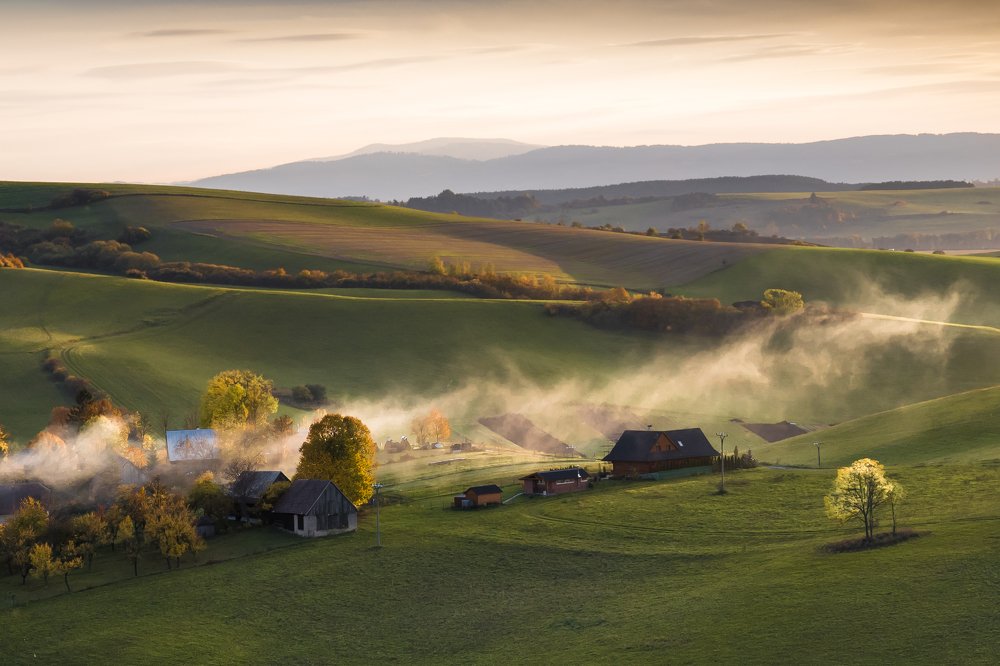 Slovak meadow landscape
