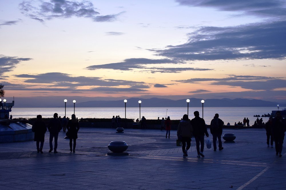 Прогулки на закате .