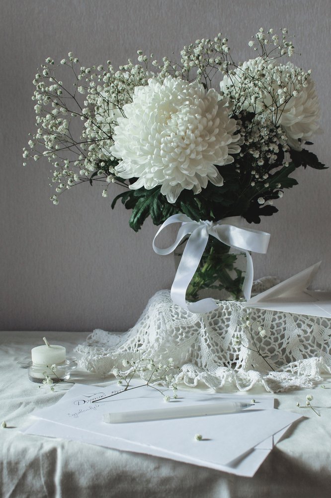 Натюрморт со свечой и письмом