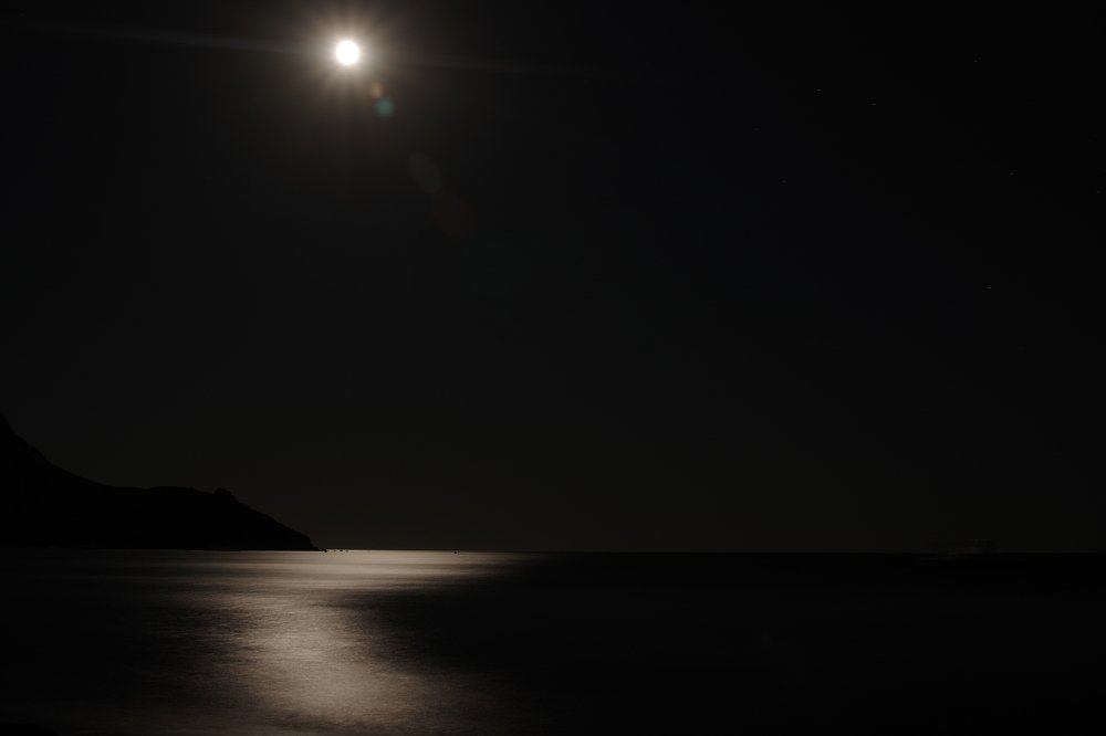 Лунная дорожка на морской глади