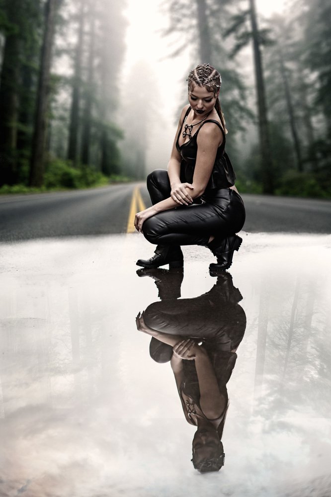 В отражении