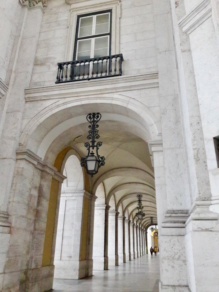 Passage with arches in Lisbon