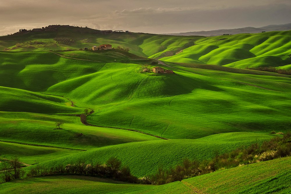 Тоскана в лучах вечернего солнца