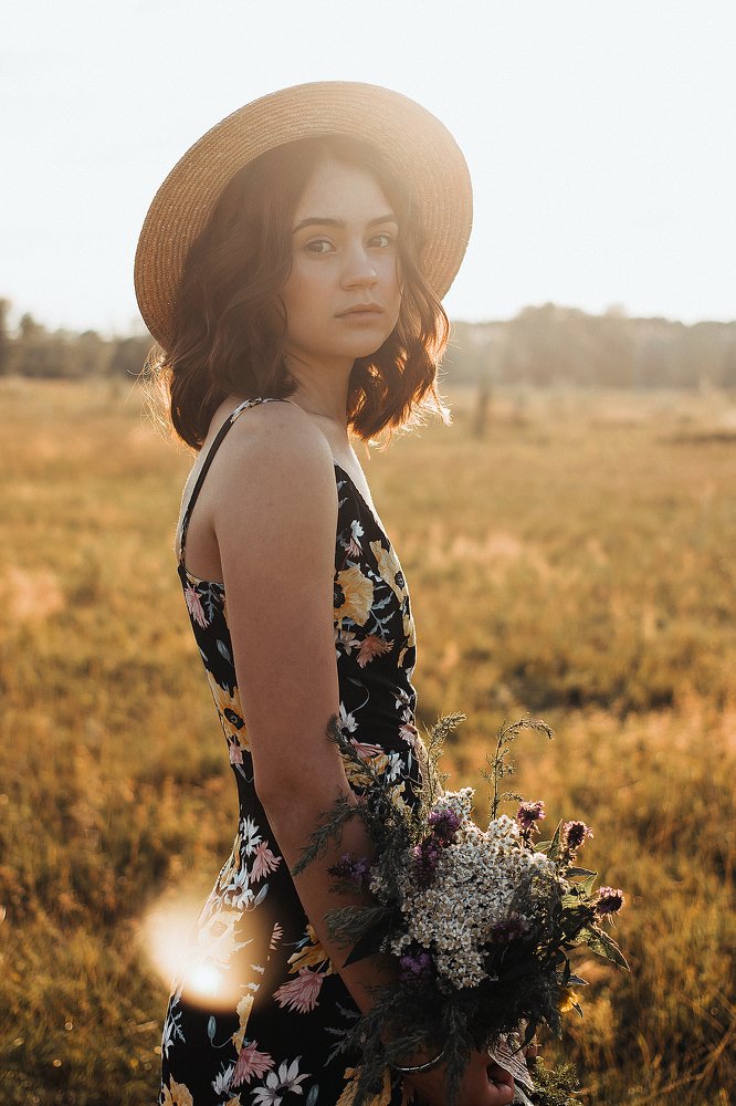 На закате...