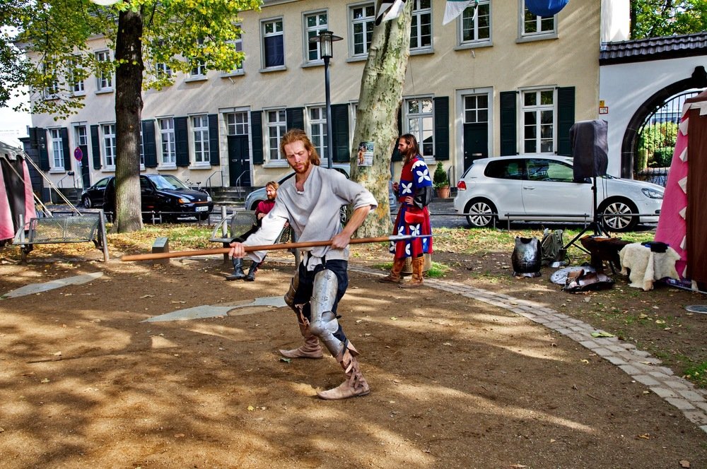 Тренинг с копьём