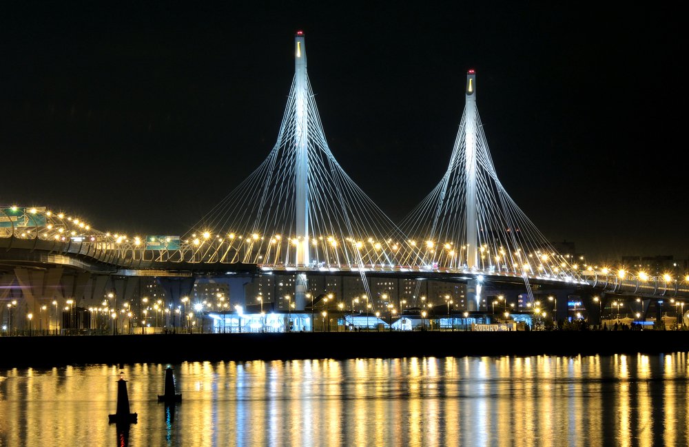 Огни большого города.