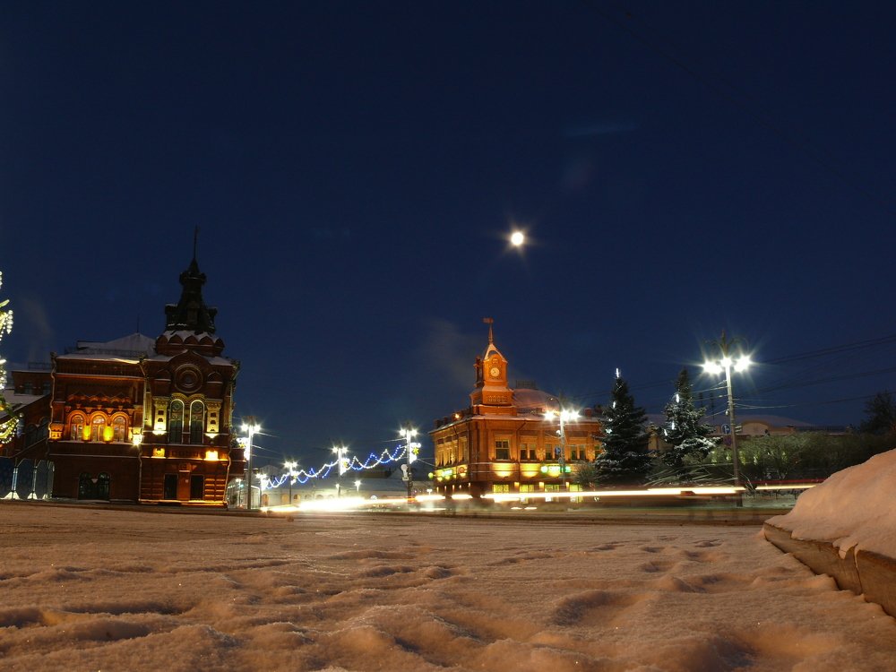 Зимняя луна.