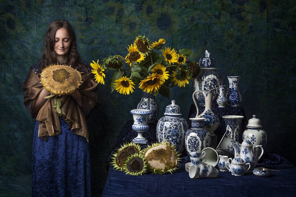 The sunflowers of Vincent van Gogh