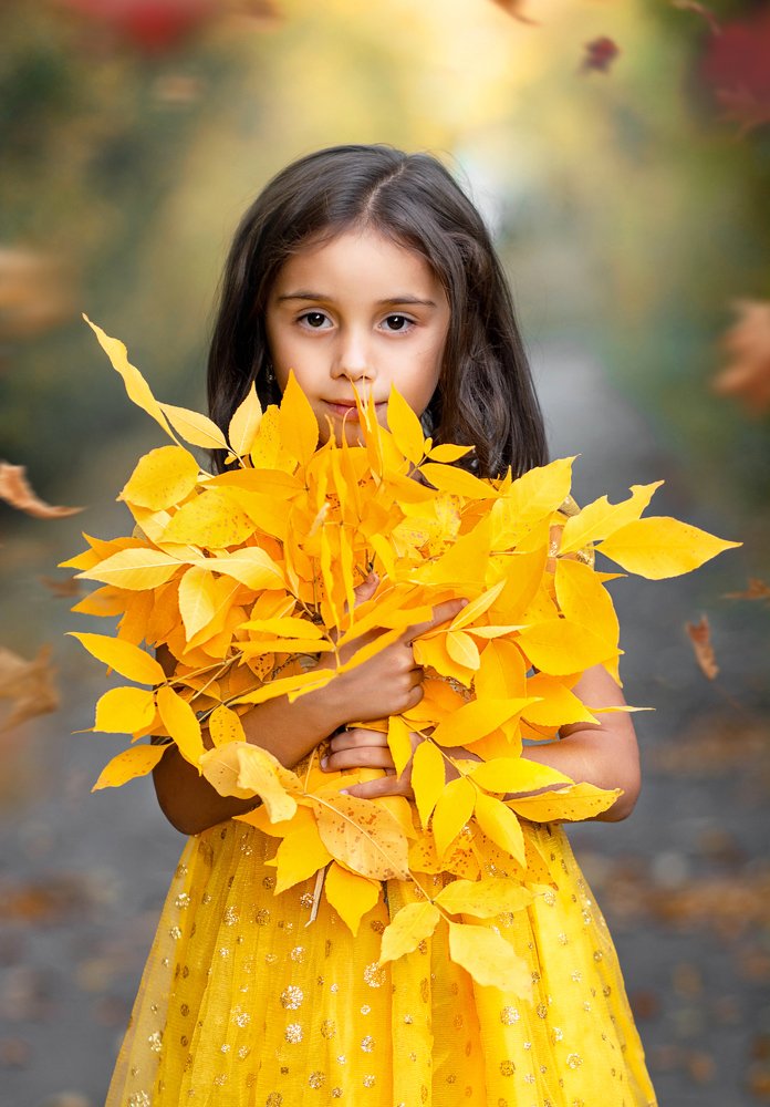 девочка - осень