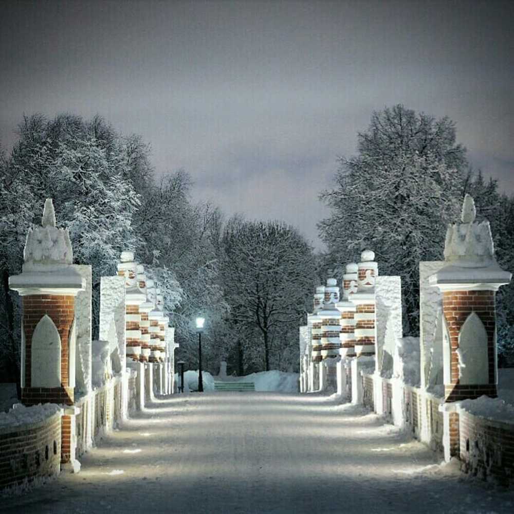 Winter in Tsaritsyno mansion