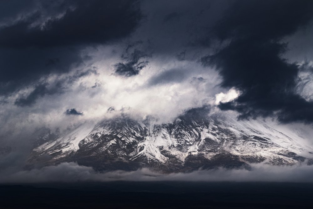 Licancabur, pendant l'orage.