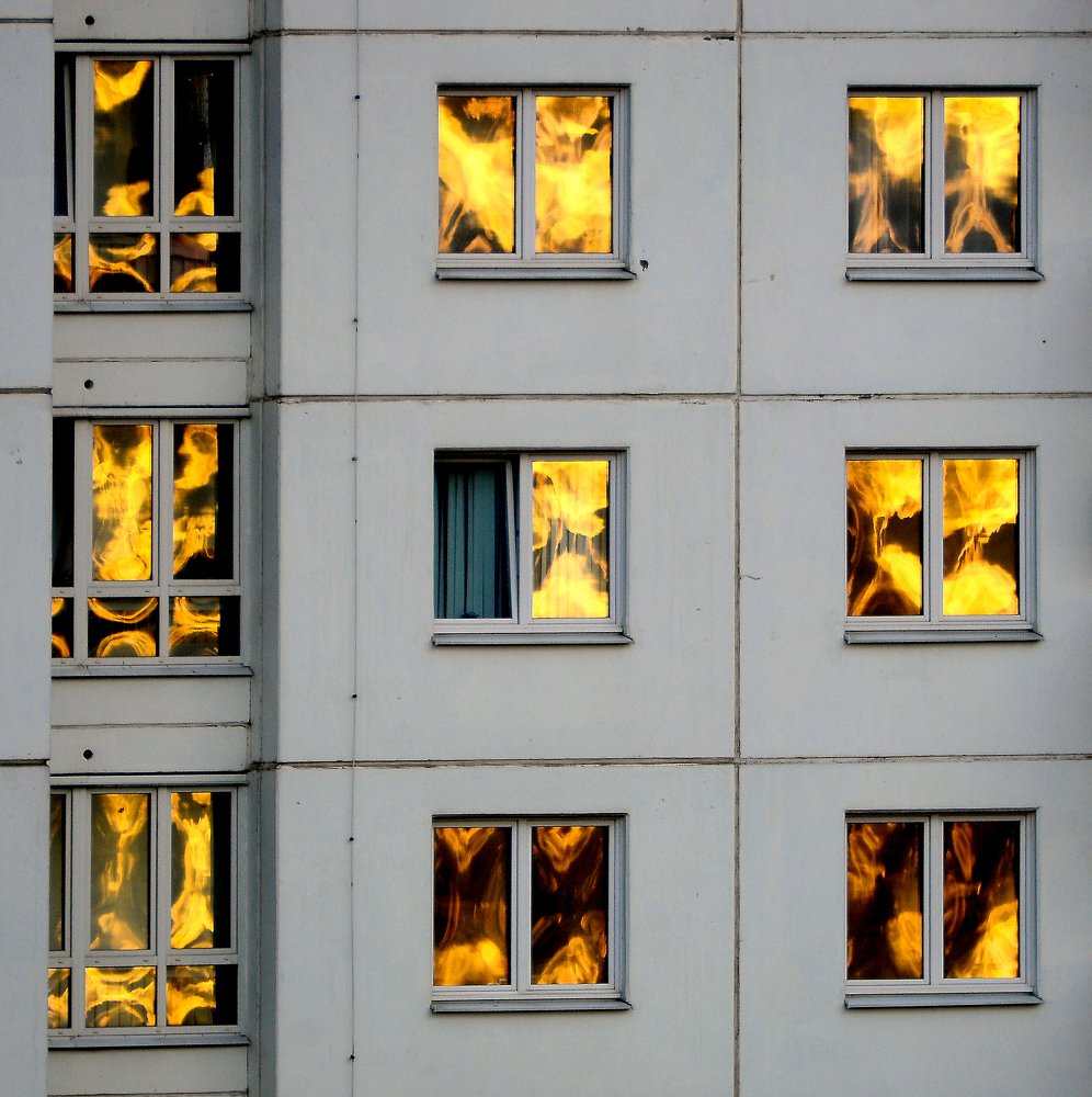 Стеклопакетный закат