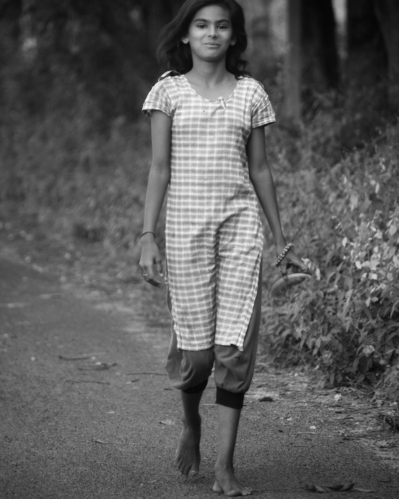 Black & White Portrait with simplicity