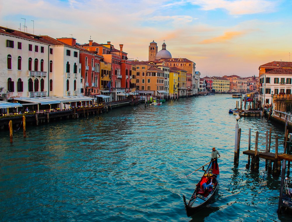 Venice, at the golden hour
