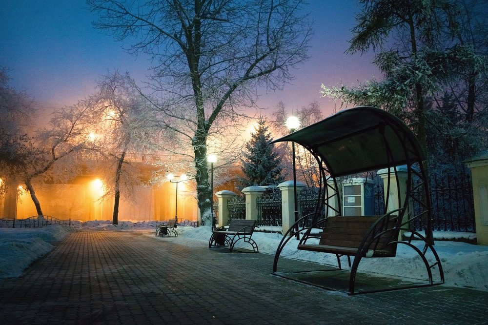 Утро в Иркутске