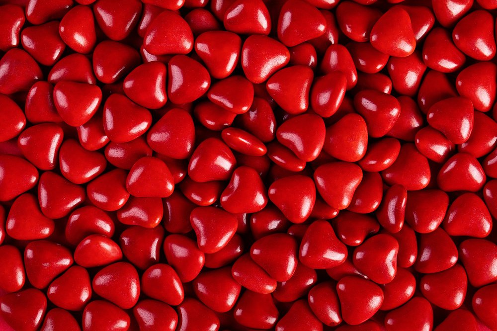 red love chocolate