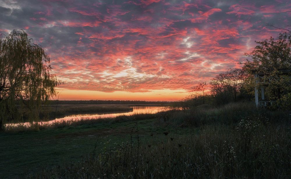 малиновый закат