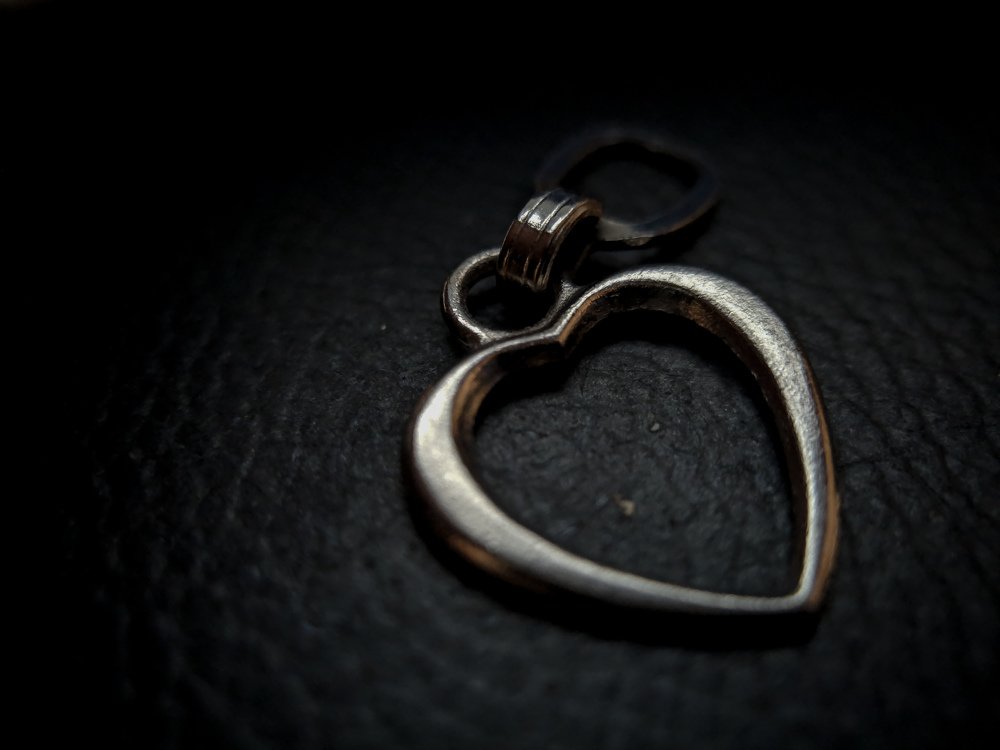Silver heart pendant