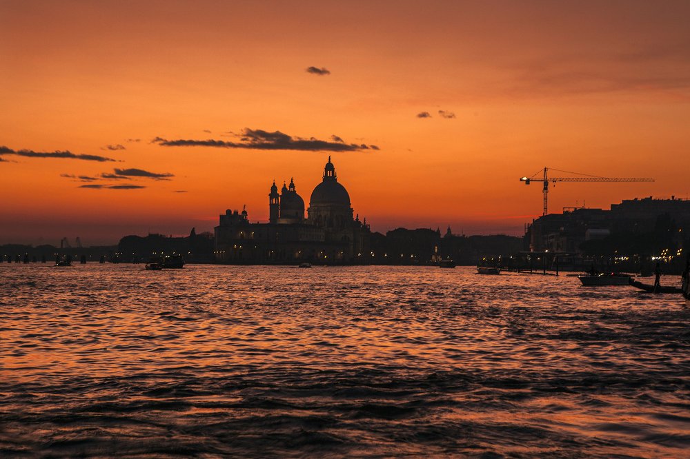 Sunset over Venice