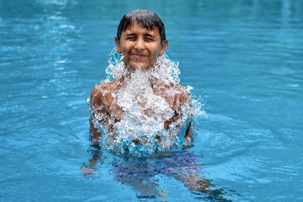 Fun time in water