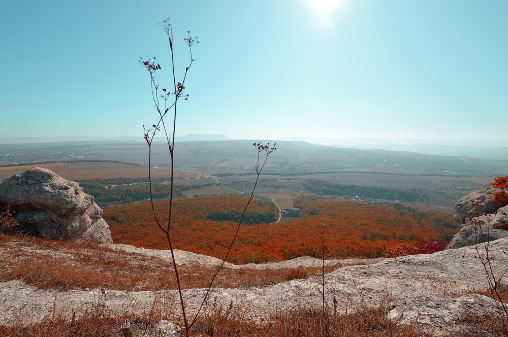 Поездка в горы октябрьским днем