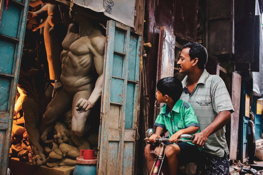 Father and Little child