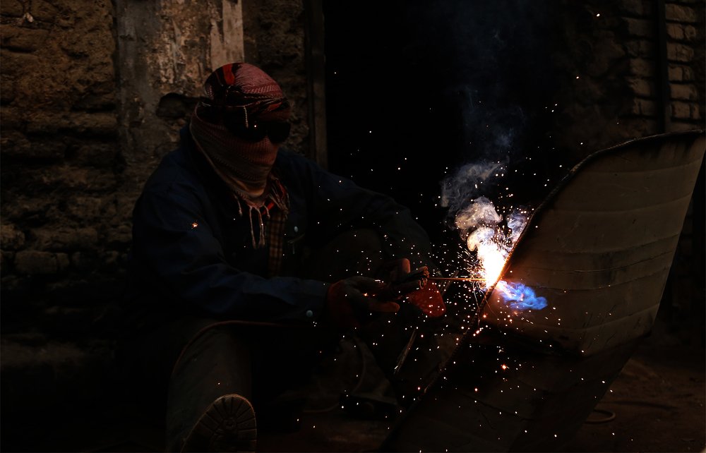 Welding man