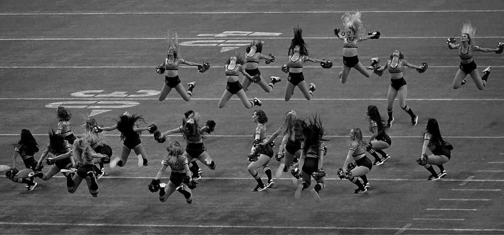 Dancing motions of Cheerleaders
