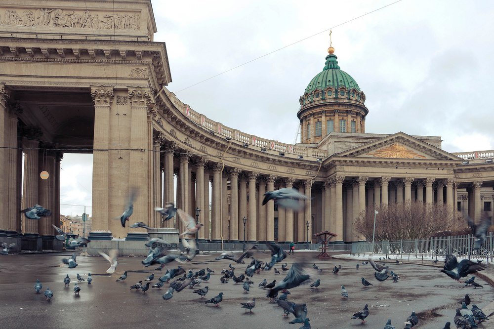 Утро в Санкт-Петербурге.