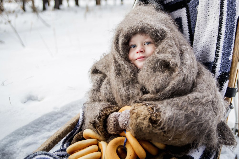 зимние прогулки в санях