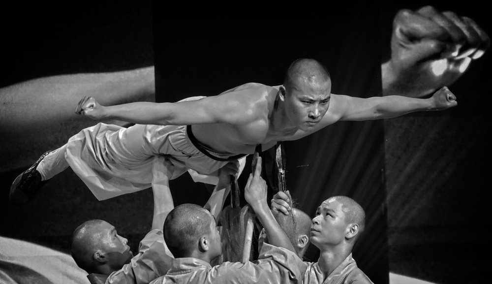 Shaolin monk in trance