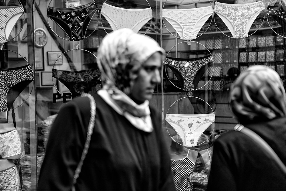 passing by under wear